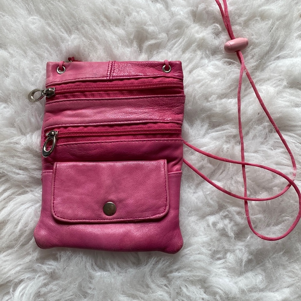 Leather crossbody bag